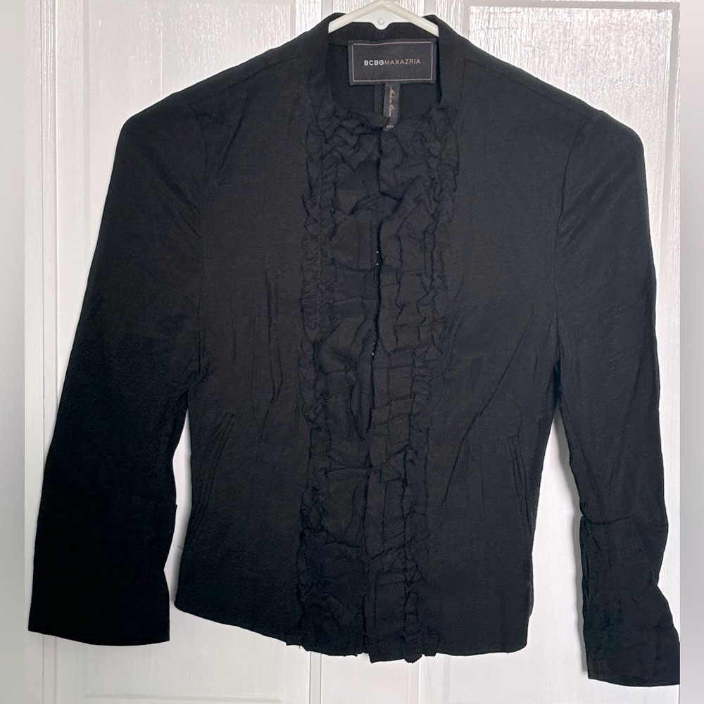 BCBG Ruffled Blazer Y2K EUC